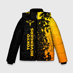 Зимняя куртка для мальчика Tokyo Revengers - gold gradient: по-вертикали