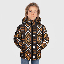 Куртка зимняя для мальчика African узор, цвет: 3D-черный — фото 2