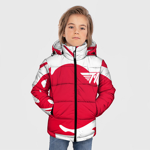 Зимняя куртка для мальчика T1 форма / 3D-Светло-серый – фото 3