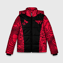 Куртка зимняя для мальчика T1 форма red, цвет: 3D-красный