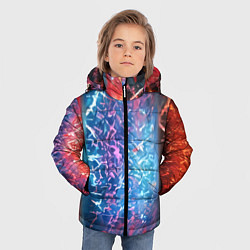 Куртка зимняя для мальчика Стихии воды и лавы, цвет: 3D-черный — фото 2