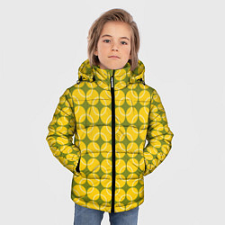 Куртка зимняя для мальчика Мячи для большого тенниса, цвет: 3D-черный — фото 2