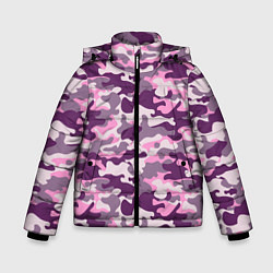 Куртка зимняя для мальчика Модный камуфляж - милитари, цвет: 3D-светло-серый