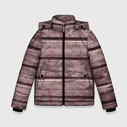 Куртка зимняя для мальчика Дощатый стиль, цвет: 3D-светло-серый