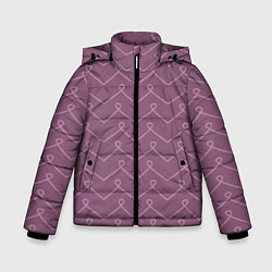 Куртка зимняя для мальчика Вензель на лавандовом, цвет: 3D-светло-серый