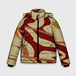 Куртка зимняя для мальчика Камуфляжные паттерн, цвет: 3D-красный
