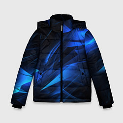 Куртка зимняя для мальчика Black blue texture, цвет: 3D-красный