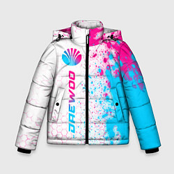 Куртка зимняя для мальчика Daewoo neon gradient style: по-вертикали, цвет: 3D-черный