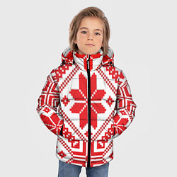 Куртка зимняя для мальчика Национальный, цвет: 3D-черный — фото 2
