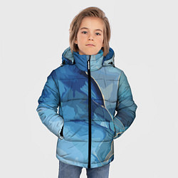 Куртка зимняя для мальчика Глубокая синева, цвет: 3D-красный — фото 2