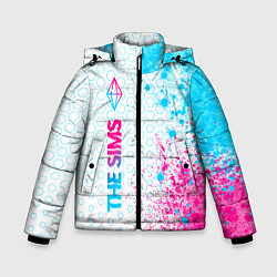 Зимняя куртка для мальчика The Sims neon gradient style: по-вертикали