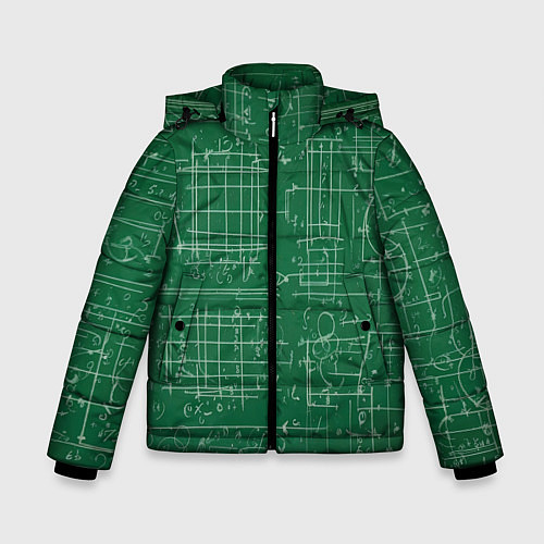 Зимняя куртка для мальчика Школьная доска / 3D-Красный – фото 1