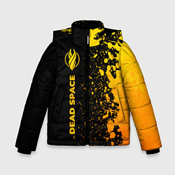 Зимняя куртка для мальчика Dead Space - gold gradient: по-вертикали