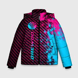 Куртка зимняя для мальчика Daewoo - neon gradient: по-вертикали, цвет: 3D-черный