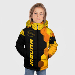 Куртка зимняя для мальчика Jaguar - gold gradient: по-вертикали, цвет: 3D-черный — фото 2