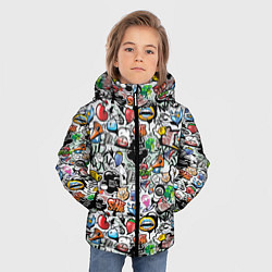 Куртка зимняя для мальчика PopArt, цвет: 3D-черный — фото 2