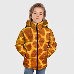 Куртка зимняя для мальчика Шкура жирафа - текстура, цвет: 3D-черный — фото 2