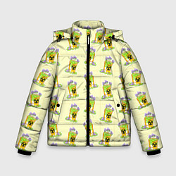 Куртка зимняя для мальчика Токсичный бак, цвет: 3D-черный