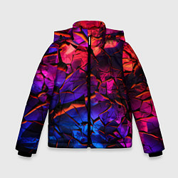 Куртка зимняя для мальчика Светящаяся Земля, цвет: 3D-красный