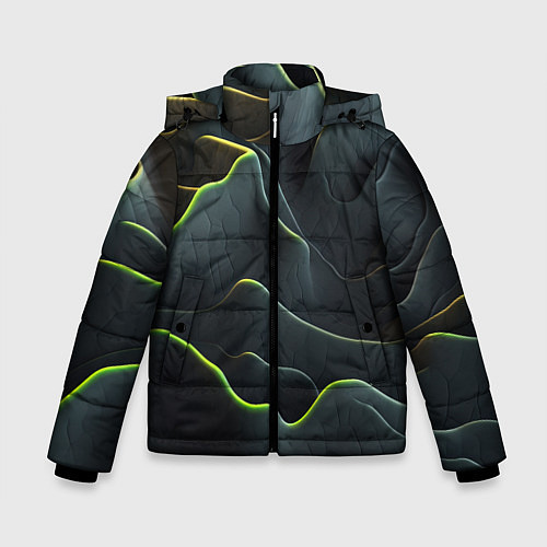Зимняя куртка для мальчика Рельефная текстура / 3D-Красный – фото 1