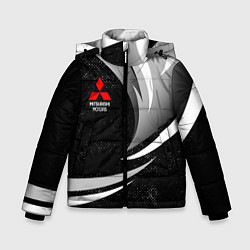 Куртка зимняя для мальчика Митсубиси - строгие оттенки, цвет: 3D-черный