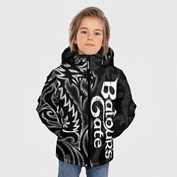 Куртка зимняя для мальчика Балдурс гейт 3 - черный дракон, цвет: 3D-красный — фото 2