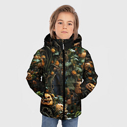 Куртка зимняя для мальчика Hallowen приходит, цвет: 3D-черный — фото 2