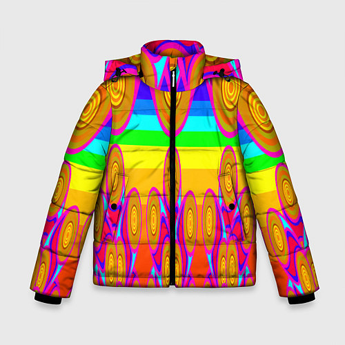 Зимняя куртка для мальчика Хохлома вариант 2 / 3D-Красный – фото 1