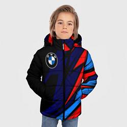 Куртка зимняя для мальчика BMW - m colors and black, цвет: 3D-черный — фото 2