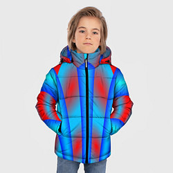 Куртка зимняя для мальчика Сине-красные, цвет: 3D-черный — фото 2