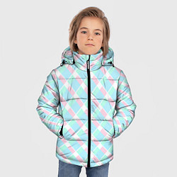 Куртка зимняя для мальчика Клетка из фильма Барби, цвет: 3D-черный — фото 2