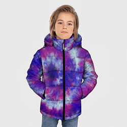 Куртка зимняя для мальчика Tie-Dye дизайн, цвет: 3D-черный — фото 2