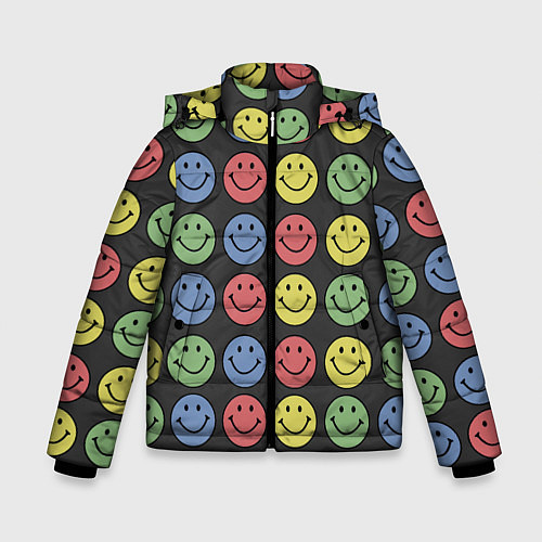 Зимняя куртка для мальчика Smiley / 3D-Светло-серый – фото 1