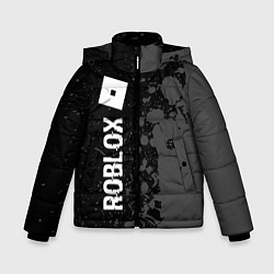 Зимняя куртка для мальчика Roblox glitch на темном фоне: по-вертикали