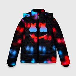 Куртка зимняя для мальчика Marshmello skibidi dob dob, цвет: 3D-черный