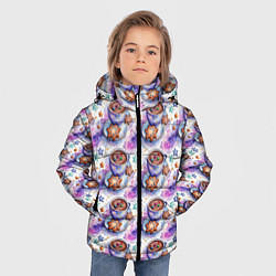 Куртка зимняя для мальчика Какао с печеньками, цвет: 3D-светло-серый — фото 2