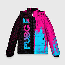 Зимняя куртка для мальчика PUBG - neon gradient: по-вертикали