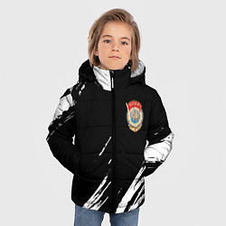 Куртка зимняя для мальчика Ссср спортивный стиль, цвет: 3D-светло-серый — фото 2