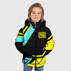 Куртка зимняя для мальчика Pubg geometry game, цвет: 3D-черный — фото 2