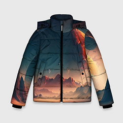 Зимняя куртка для мальчика Планета в далеком космосе