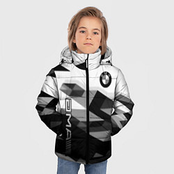Куртка зимняя для мальчика Bmw sport geometry, цвет: 3D-черный — фото 2