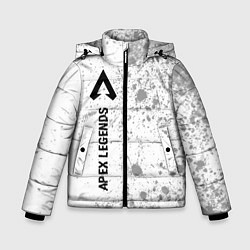 Куртка зимняя для мальчика Apex Legends glitch на светлом фоне: по-вертикали, цвет: 3D-черный