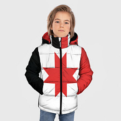 Куртка зимняя для мальчика Флаг Удмуртии, цвет: 3D-красный — фото 2