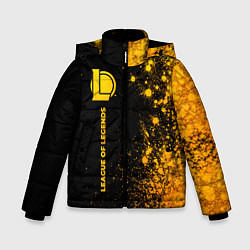 Зимняя куртка для мальчика League of Legends - gold gradient по-вертикали