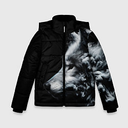 Куртка зимняя для мальчика Дымный волк, цвет: 3D-светло-серый