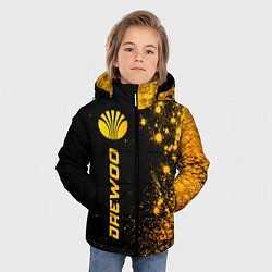 Куртка зимняя для мальчика Daewoo - gold gradient по-вертикали, цвет: 3D-черный — фото 2
