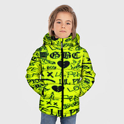 Куртка зимняя для мальчика Lil peep кислотный стиль, цвет: 3D-светло-серый — фото 2