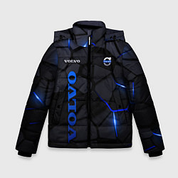 Куртка зимняя для мальчика Volvo - плиты с эффектом свечения, цвет: 3D-черный