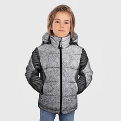 Куртка зимняя для мальчика Стальная болванка, цвет: 3D-черный — фото 2