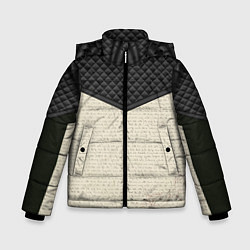Куртка зимняя для мальчика Ворон-Nevermore, цвет: 3D-светло-серый